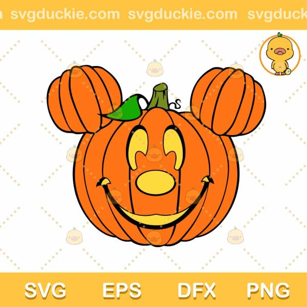 Mickey Head Pumpkin SVG, Mickey Halloween 2022 SVG, Pumpkin Halloween 2022 SVG DXF EPS PNG