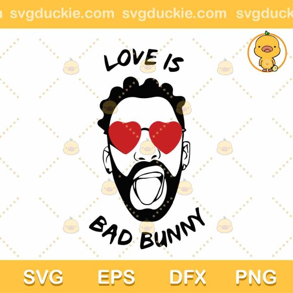 Love Is Bad Bunny Dodgers SVG, Bad Bunny Dodgers SVG, Trending 2022 SVG DXF EPS PNG