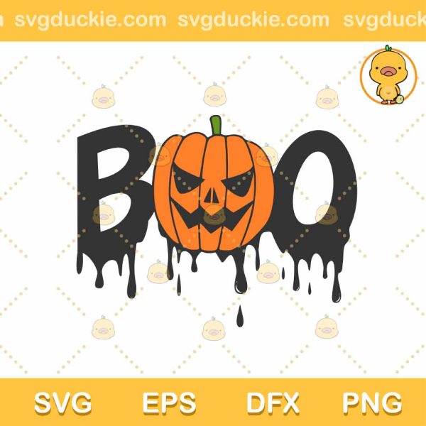 Boo Halloween SVG, Halloween Pumpkin SVG, Design for Halloween 2022 SVG DXF EPS PNG, Cricut Silhouette cut file