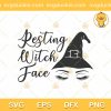 Resting Witch Face SVG, Withch Halloween 2022 SVG, Happy Halloween 2022 SVG DXF EPS PNG
