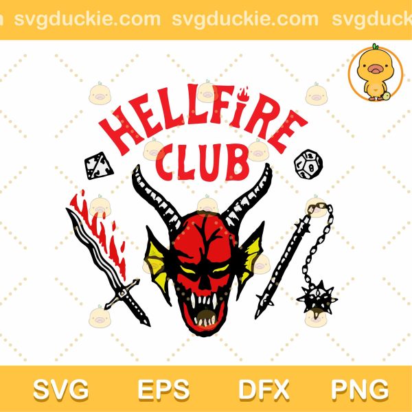 Stranger Things SVG, Hellfire Club SVG, Stranger Things 4 Hellfire Club SVG, Stranger Things Ss4 SVG DXF EPS PNG