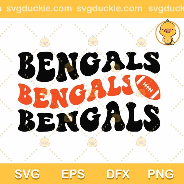 Bengals SVG, Bengals Team SVG, Bengals Football SVG DXF EPS PNG