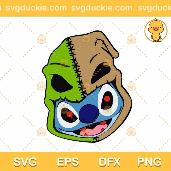 Stitch Oogie Boogie Head SVG, Ohana Stitch SVG, Stitch Nightmare Before Christmas SVG PNG EPS DXF