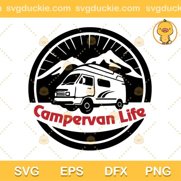 Camper Van Vanlife SVG, Camper Van SVG, Van Life SVG PNG EPS DXF