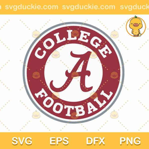 Alabama Crimson Tide Logo SVG, Alabama Football Team SVG, Alabama Logo SVG PNG DXF EPS
