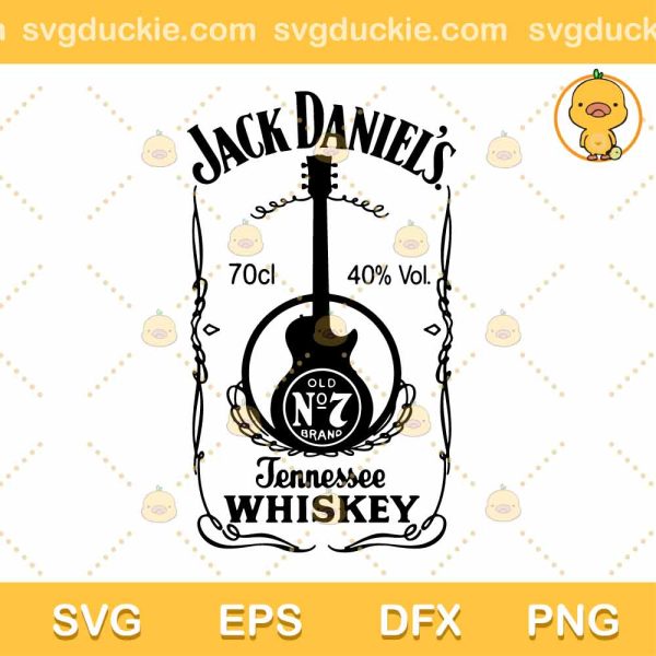 Jack Daniels No7 SVG, Fathers Day SVG, Whiskey Drink SVG PNG EPS DXF