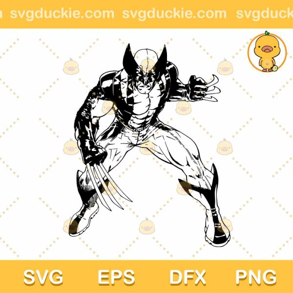Wolverine SVG, Logan svg, Wolverine silhouette, X-men svg, Superhero svg, Marvel svg, Logan Wolverine SVG PNG EPS DXF