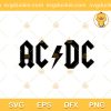 ACDC Rock Band SVG, ACDC SVG, ACDC Logo SVG PNG EPS DXF