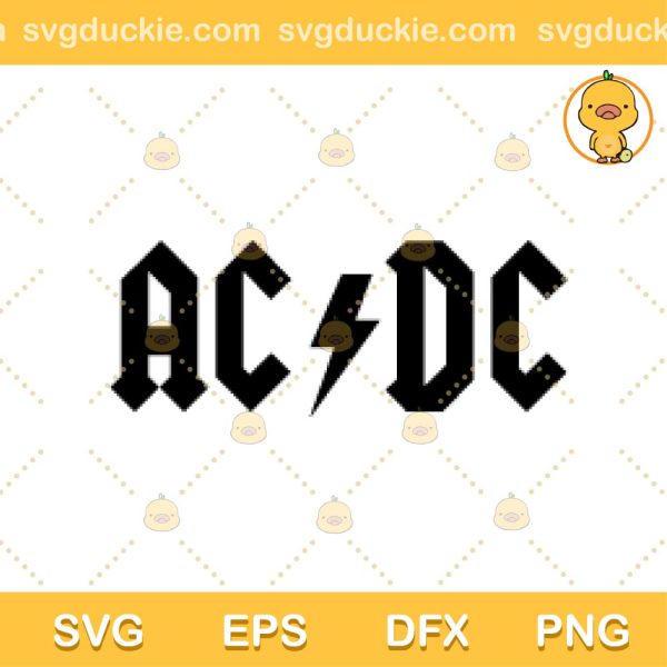 ACDC Rock Band SVG, ACDC SVG, ACDC Logo SVG PNG EPS DXF