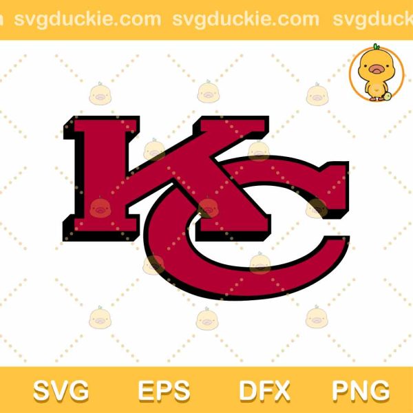 Kansas City Chiefs KC SVG, Kansas City Football Logo SVG, Football Sport Team SVG PNG EPS DXF