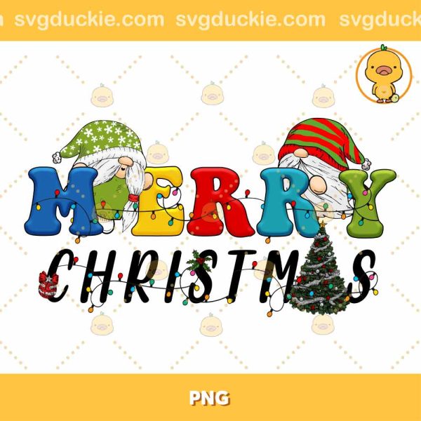 Merry Christmas Gnome Santa Gnomes PNG, Happy Christmas PNG, Christmas Sublimation Design PNG