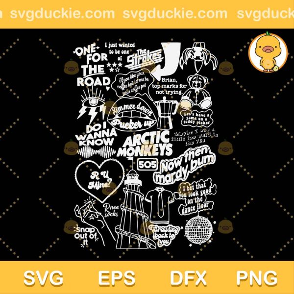 Arctic Monkeys Tour SVG, Arctic Monkeys Music Vector For Print SVG, Music Tour SVG PNG EPS DXF