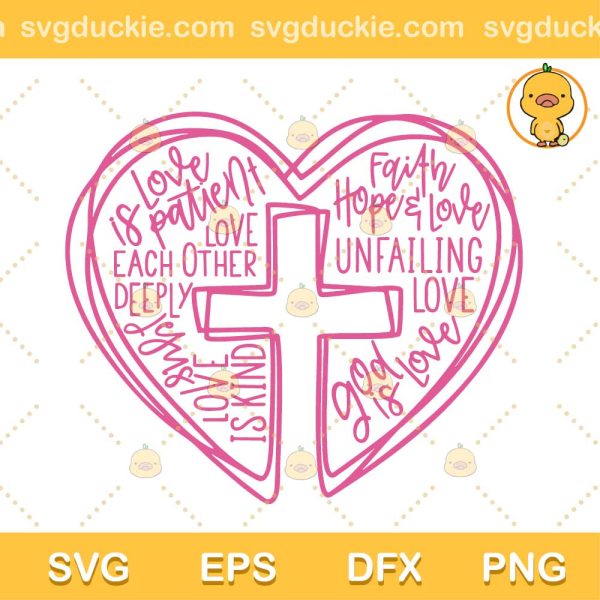 Valentines Swoosh SVG, Love Cross SVG, Valentine Day SVG PNG EPS DXF