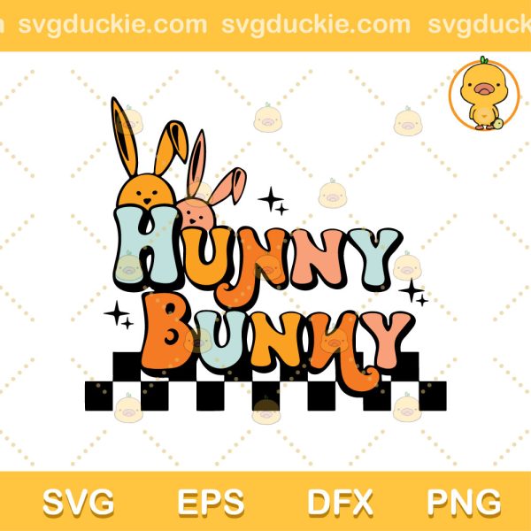 Hunny Bunny Easte SVG, Hunny Bunny SVG, Bunny Design SVG PNG EPS DXF