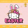 Kawaii Kitty Easter SVG, Pink Easter Kitty SVG, Happy Easter 2023 SVG PNG EPS DXF