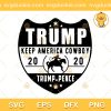 Make America Cowboy Again Trump SVG, Trump Will Make America Great Again SVG, Donald Trump 2024 SVG PNG EPS DXF