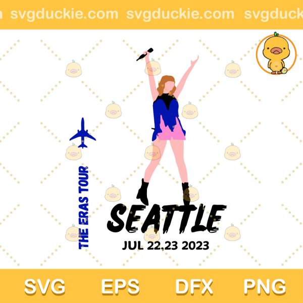 The Eras Tour Seattle Concert SVG, The Eras Tour 2023 SVG, Taylor Swift SVG PNG EPS DXF