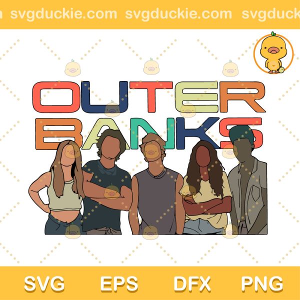 Vintage Outer Banks Friends SVG, Outer Banks North Carolina SVG, Pogue Life Friend SVG PNG EPS DXF