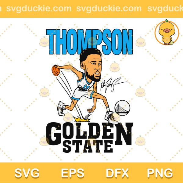 Klay Thompson Golden State Warriors SVG, Klay Thompson Cute SVG, Golden State Warriors Basketball Team SVG PNG EPS DXF