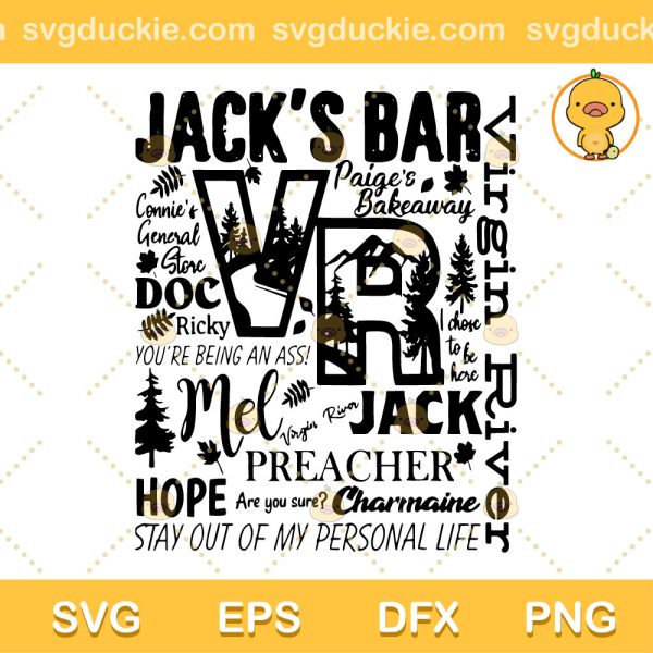 Virgin River Jacks Bar Vintage SVG, Virgin River Movie SVG, Virgin River Season 5 SVG PNG EPS DXF