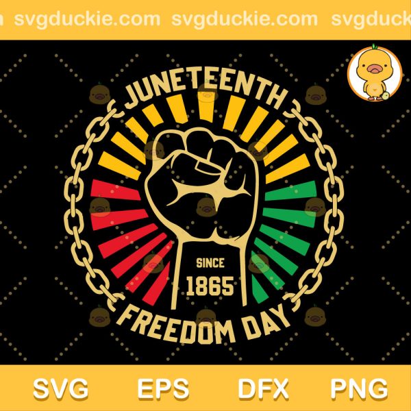 Juneteenth Since 1865 SVG, Juneteenth Freedom Day SVG, Black History SVG PNG EPS DXF
