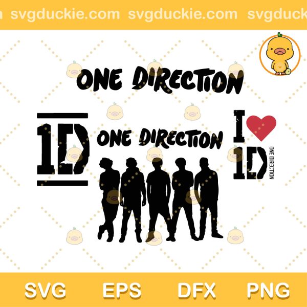 One Direction Band SVG, Harry Styles 1D SVG, Love One Direction SVG PNG EPS DXF