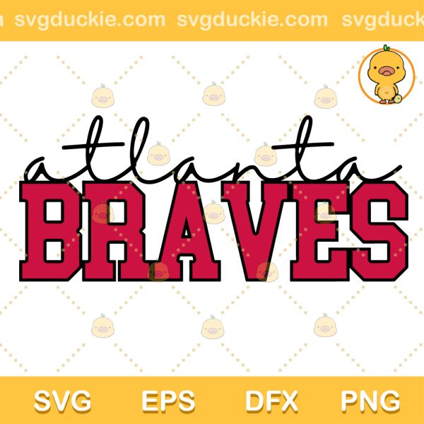 ATL Braves Baseball SVG, Atlanta Braves SVG, Baseball SVG PNG EPS DXF