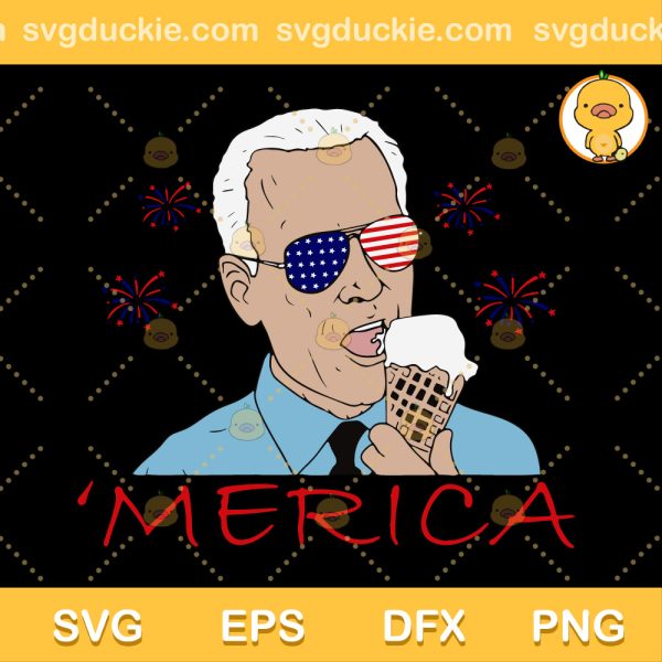 Biden Ice Cream Merica SVG, Biden Sunglass America Flag SVG, Biden Happy 4th Of July SVG PNG EPS DXF