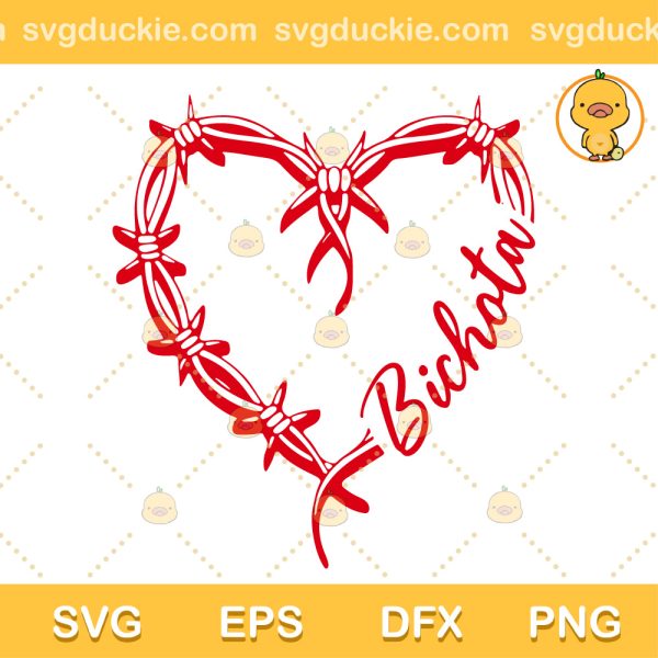 Karol G Corazon Red Hair SVG, Karol G Bichota Heart SVG, Love Song Bichota SVG PNG EPS DXF