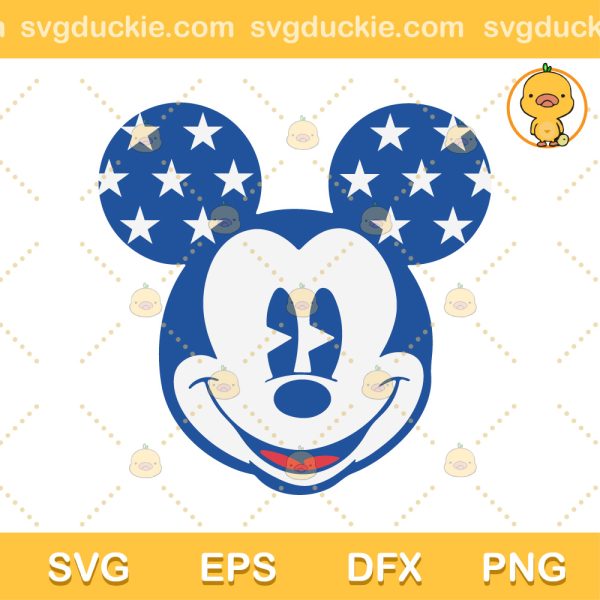 Patriotic Mickey Design SVG, Mickey Love America SVG, Mickey Mouse SVG PNG EPS DXF