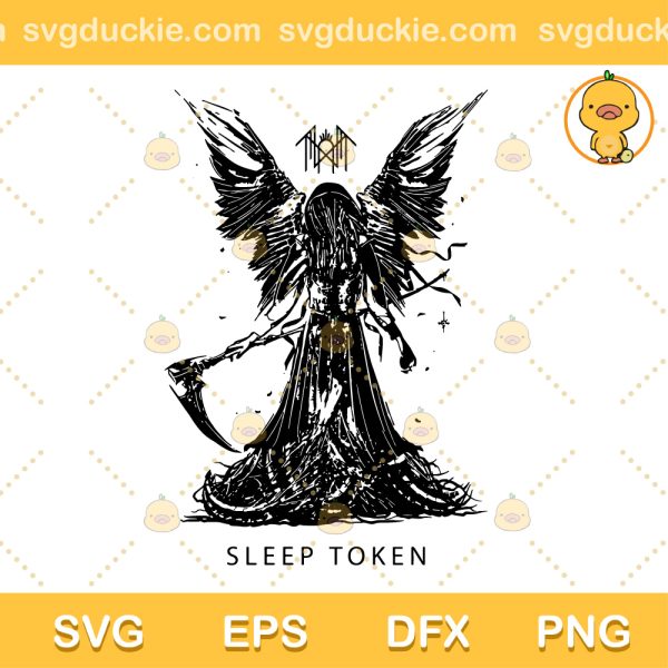 Sleep Token Reaper Angel SVG, Sleep Token Rock Band SVG, Gifts For Fans Of Sleep Token Band SVG PNG EPS DXF