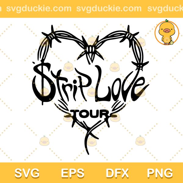 Strip Love Tour Karol G SVG, Tour Music Karol G SVG, Karol G Singer SVG PNG EPS DXF