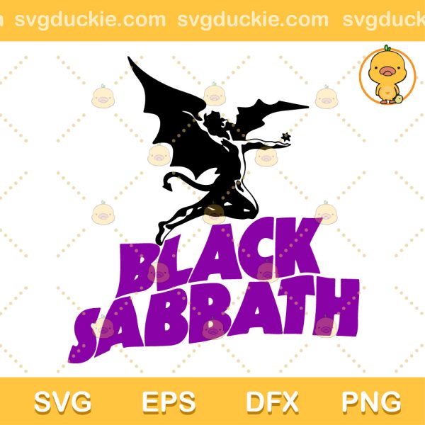 Black Sabbath 1975 SVG, Sabbath Band SVG, Black in Black SVG PNG EPS DXF