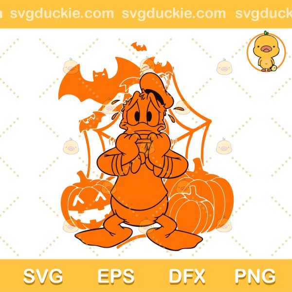 Halloween Donald Duck SVG, Donald Duck Pumpkins Batman SVG, Donald Duck Happy Halloween SVG PNG EPS DXF