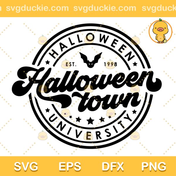 Halloweentown University SVG, Halloween Est 1998 SVG, Halloween University SVG PNG EPS DXF