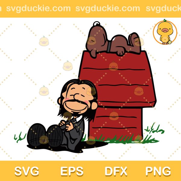 John Wick Baba Yaga SVG, Cute Keanu Wick Nuts SVG, Wick With Dog SVG PNG EPS DXF