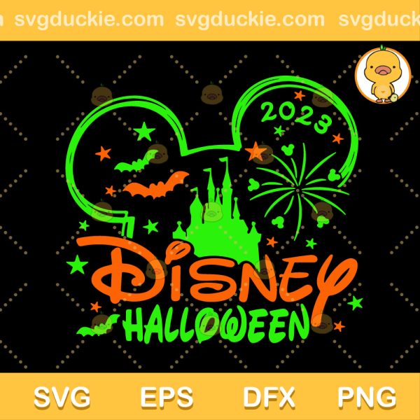 Mickeys Not So Scary Halloween SVG, Trick Or Treat Down Main Street SVG, Disney Halloween 2023 SVG PNG EPS DXF