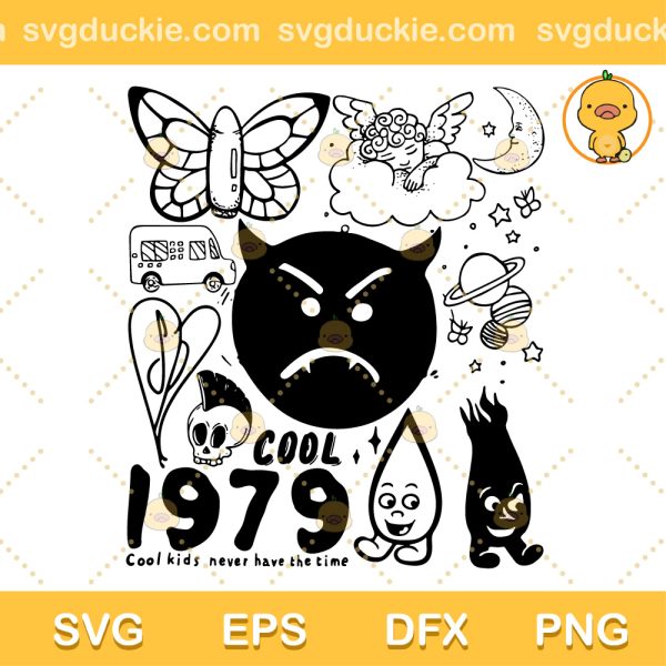 Smashing Pumpkins SVG, Pumpkins Halloween SVG, Cool 1979 Cool Kids Never Had The Time SVG PNG EPS DXF