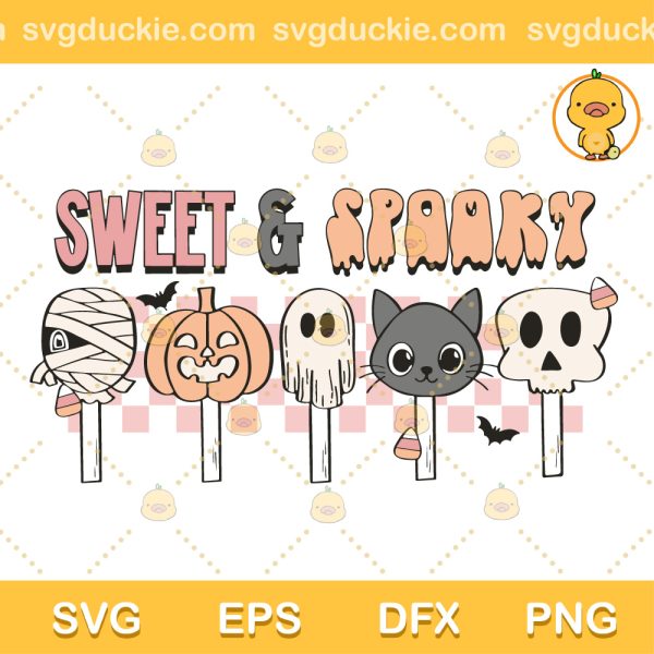 Sweet And Spooky SVG, Halloween Baby SVG, Kid Halloween SVG PNG EPS DXF