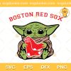 Boston Red Sox Baby Yoda SVG, Baby Yoda Hug Red Sox SVG, Funny Boston Red Sox SVG PNG EPS DXF