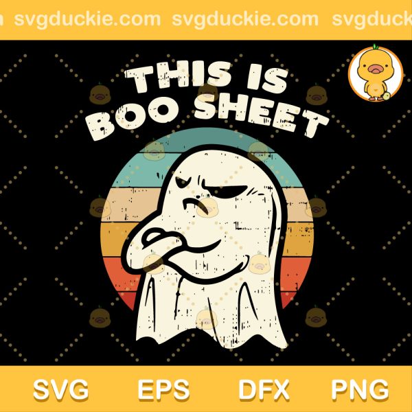 This Is Boo Sheet SVG, Boo Sheet SVG, Boo Vintage Halloween SVG PNG EPS DXF