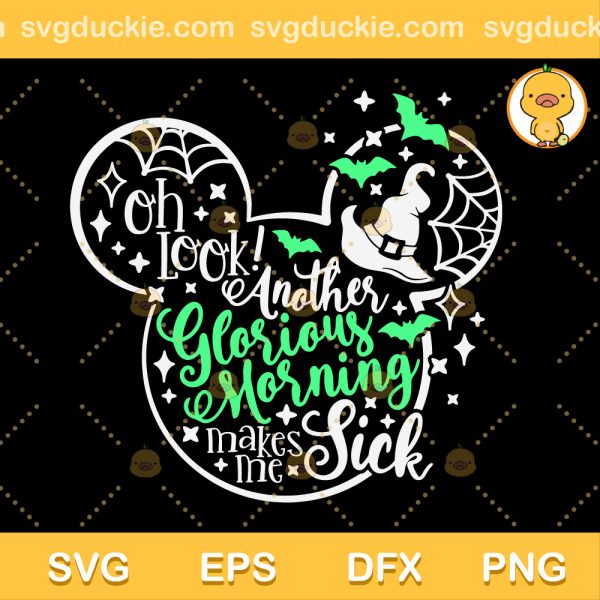 Glorious Morning Mouse SVG, Mickey Mouse Halloween SVG, Disney Happy Halloween SVG PNG EPS DXF