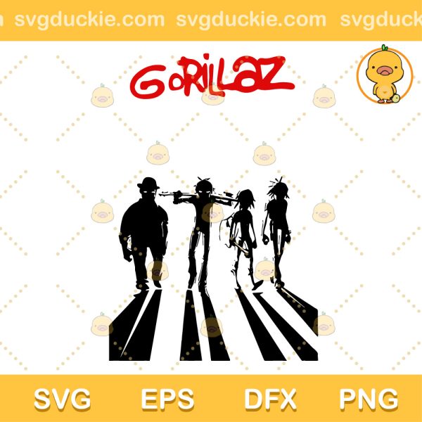 Gorillaz SVG, Gorillaz Band SVG, Music SVG PNG EPS DXF