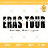 Seattle Washington Eras Tour SVG, Taylors Version SVG, Taylors Swift Singer Tour Music 2023 SVG PNG EPS DXF