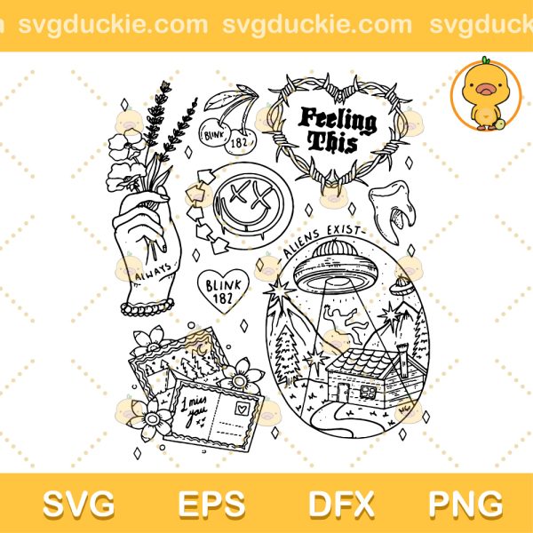 Workaholics Blink 182 SVG, Blink 182 Band SVG, Designed For Fans Of The Band Blink 182 SVG PNG EPS DXF