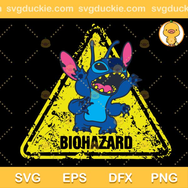 Biohazard SVG, Stitch Biohazard SVG, Stitch Monster SVG PNG EPS DXF