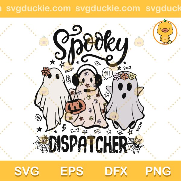 Dispatcher Halloween SVG, Spooky Dispatcher SVG, Spooky Ghost Halloween SVG PNG EPS DXF
