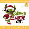 Santa Stitch Christmas Mode On SVG, Stitch Grinch Mode On SVG, Stitch Christmas SVG PNG EPS DXF