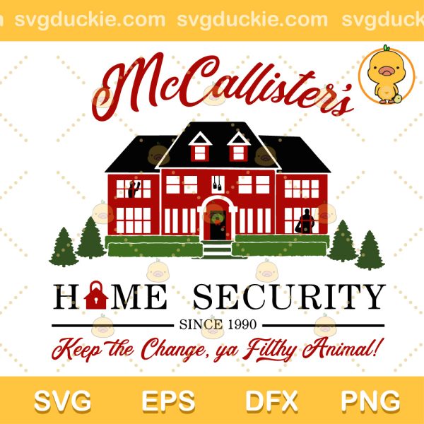 Home Alone Battle Plan SVG, McCallisters Home Security Since 1990 SVG, Kevin McCallister SVG PNG EPS DXF
