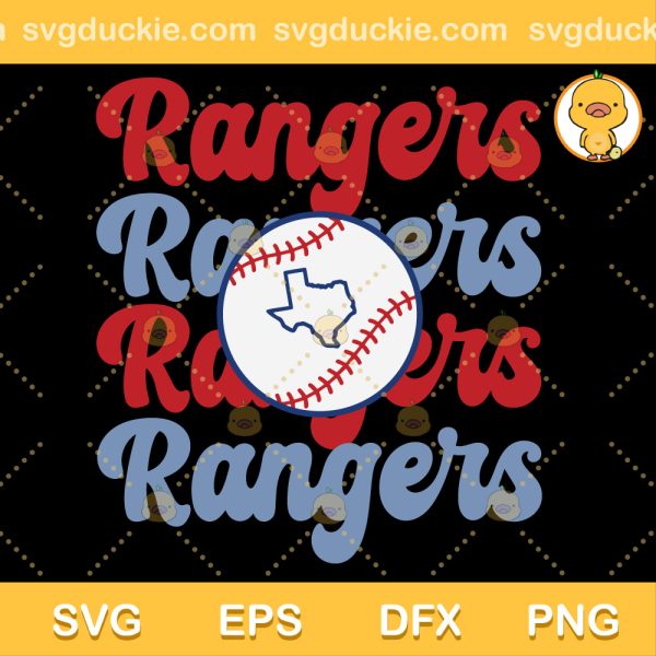 MLB Texas Rangers Baseball SVG, Texas Rangers MLB SVG, Baseball Vintage SVG PNG EPS DXF